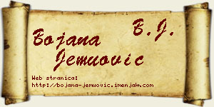 Bojana Jemuović vizit kartica